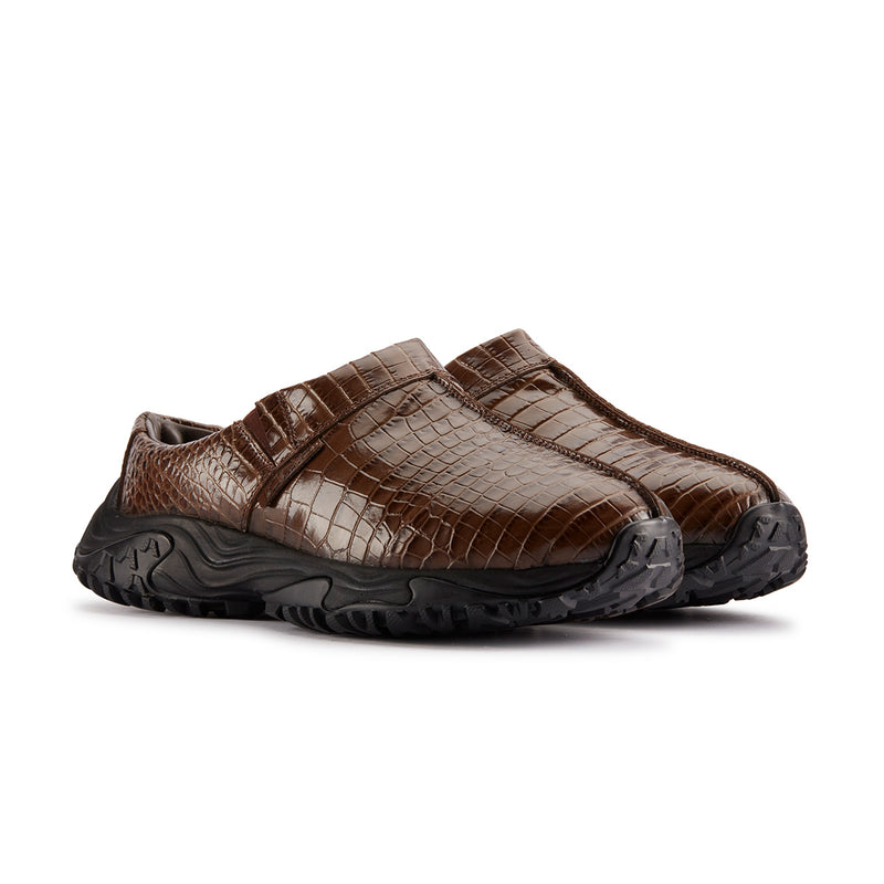 + Martine rose CUR Clog 1 'Brown Croc Leather'