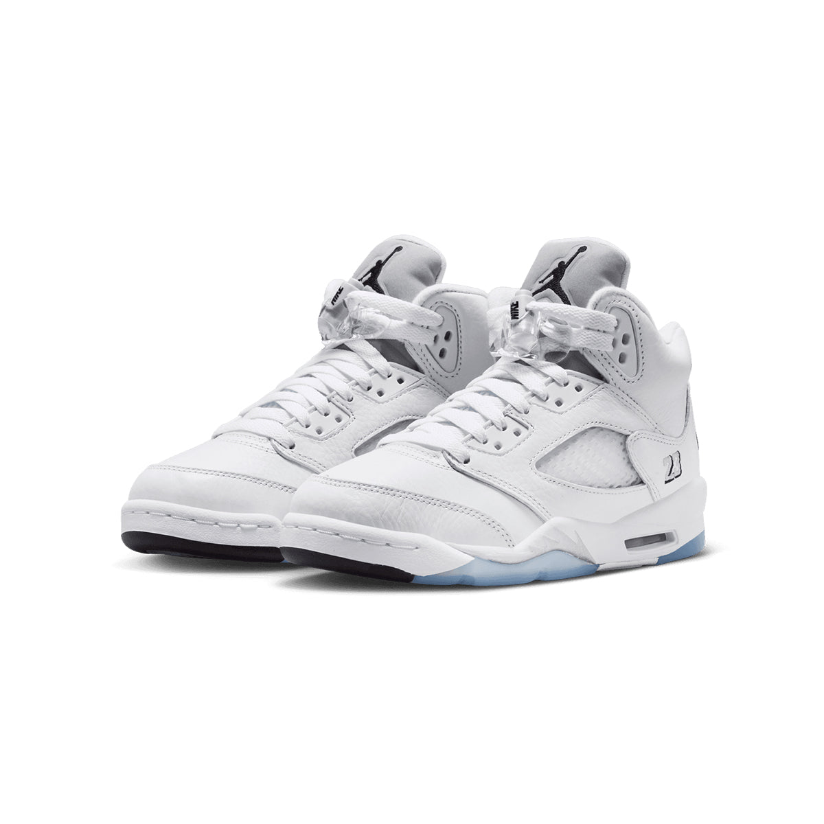 Kids Air Jordan 5 Retro OG 'White Metallic Silver'