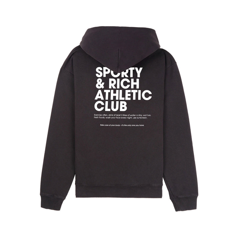 Faded hoodie black and white online