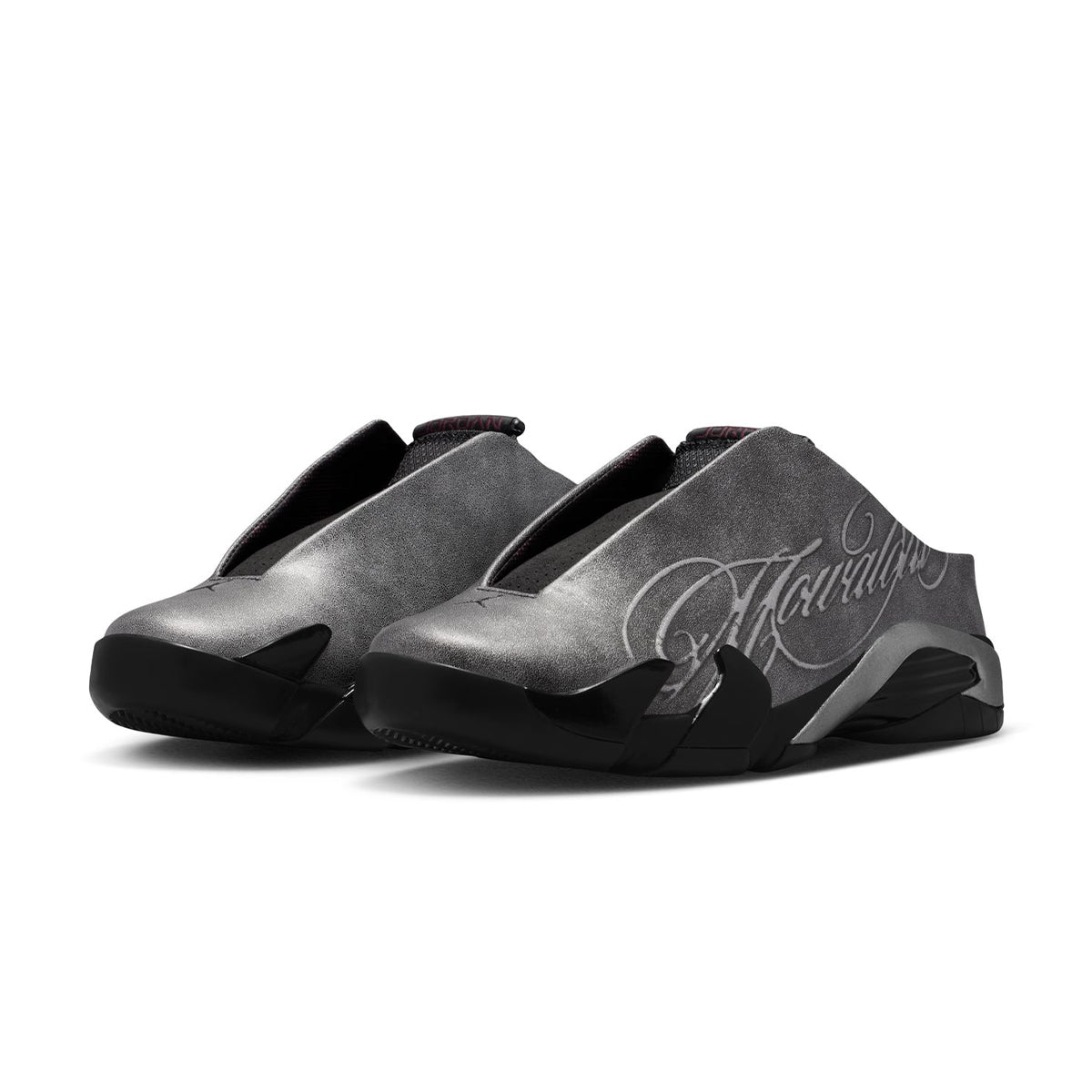 + Mowalola Air Jordan 14 Retro Mule SP 'Metallic Silver'
