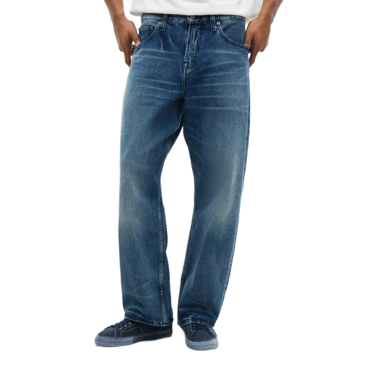 + Fragment Wide Denim Jeans 'Mid Wash Denim'