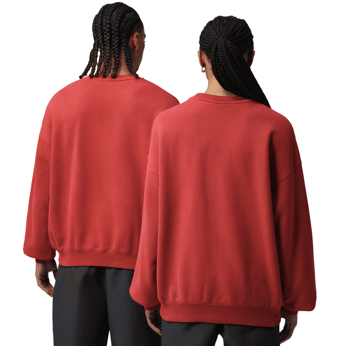 + Nigel Sylvester Brick After Brick Fleece Crew-Neck Sweatshirt 'Cinnabar'