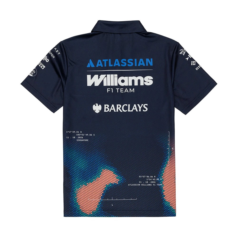 + Atlassian Williams F1 Team Singapore Edition Wmns Polo Shirt 'Navy'