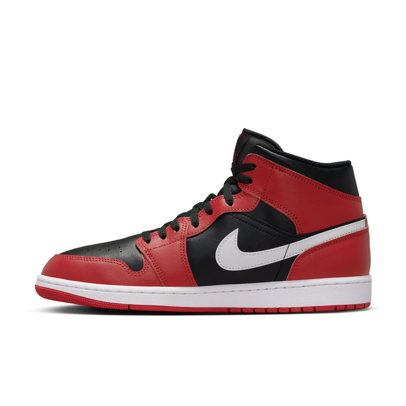 Nike Air Jordan 1 Mid Gym Red Black Toe Limited Edt