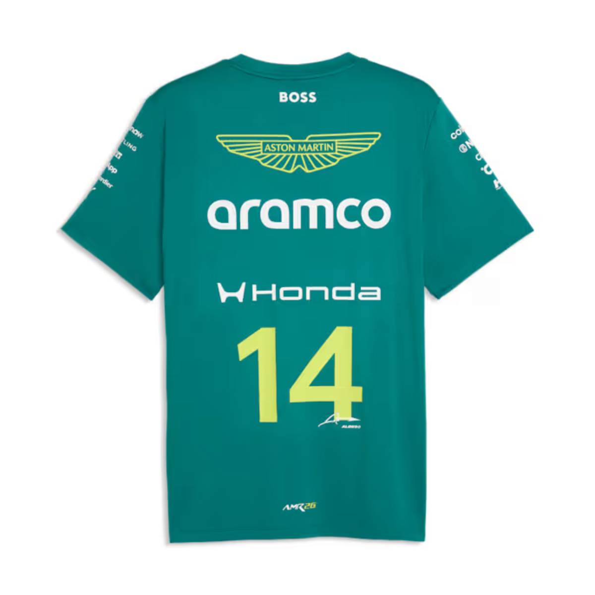+ Aston Martin Aramco F1 Team Replica Alonso Tee 'Green Lux'