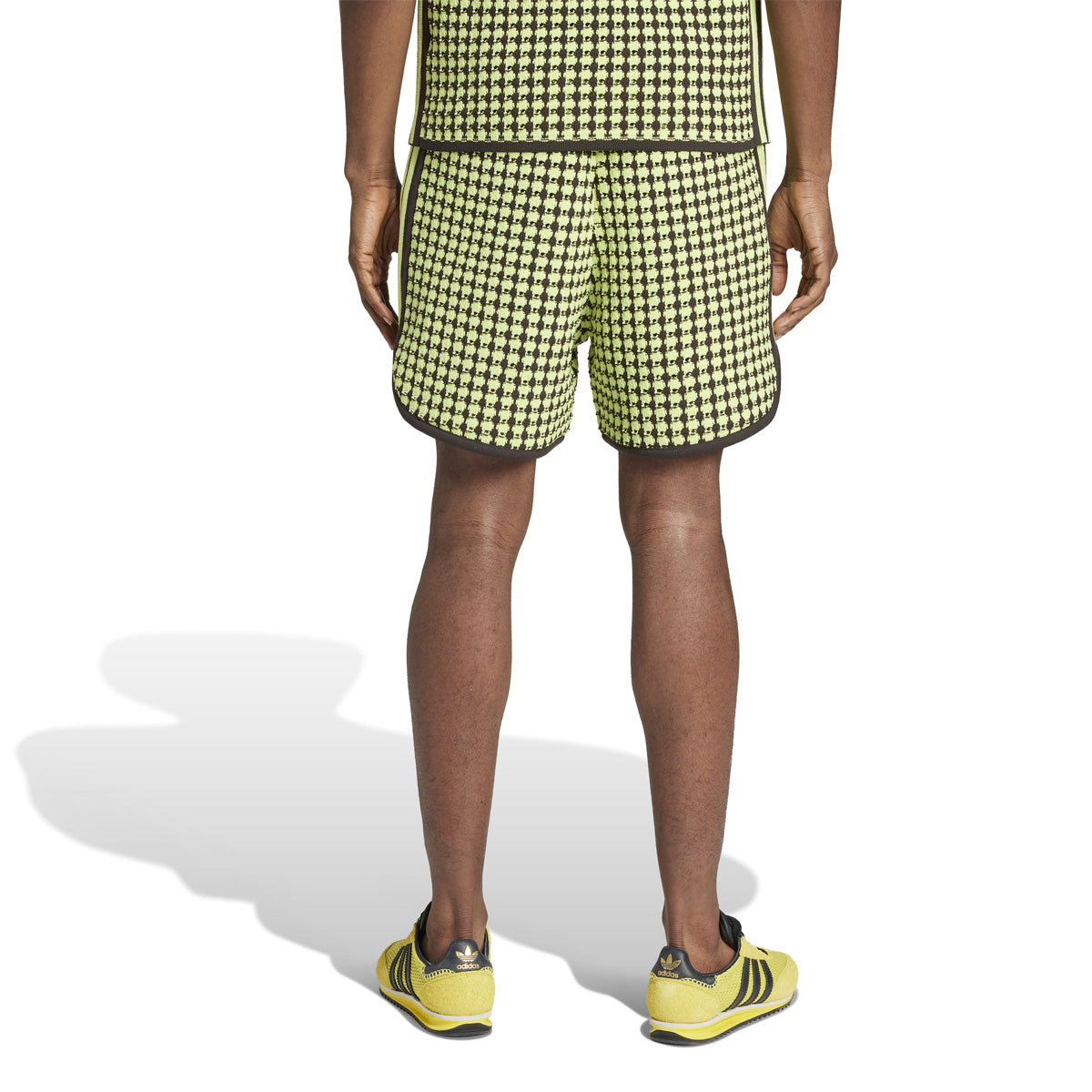 + Wales Bonner Crochet Shorts 'Semi Frozen Yellow Brown'