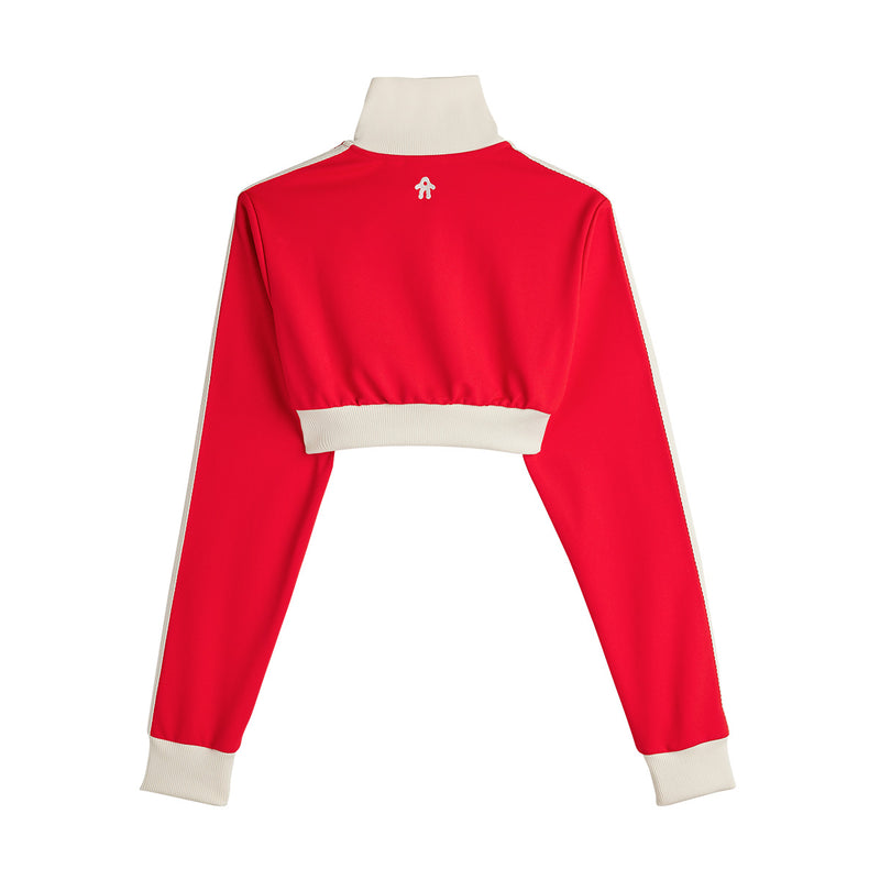 + Avavav Cropped Track Top 'Better Scarlet'