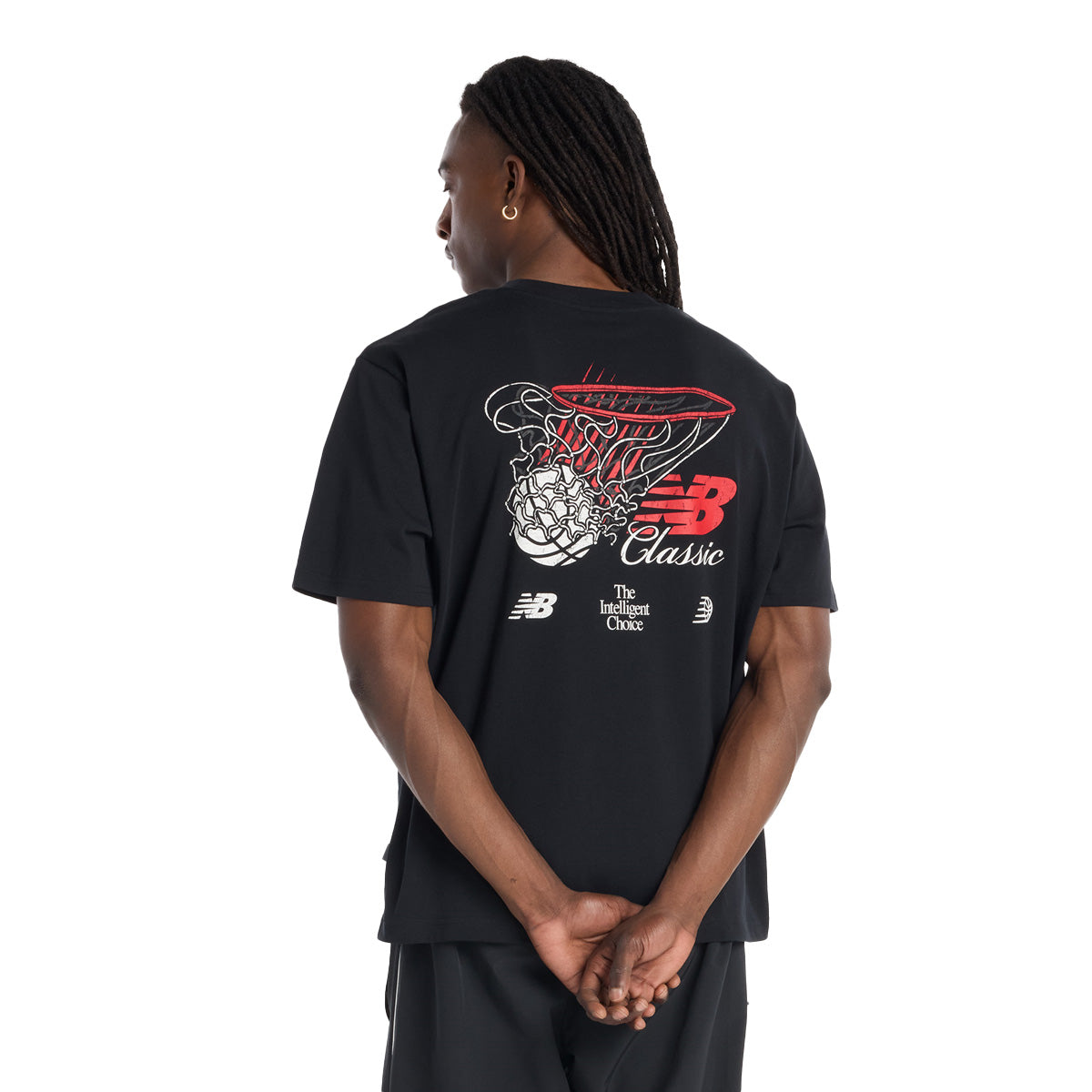 Hoops Player Graphic Tee 'Black'