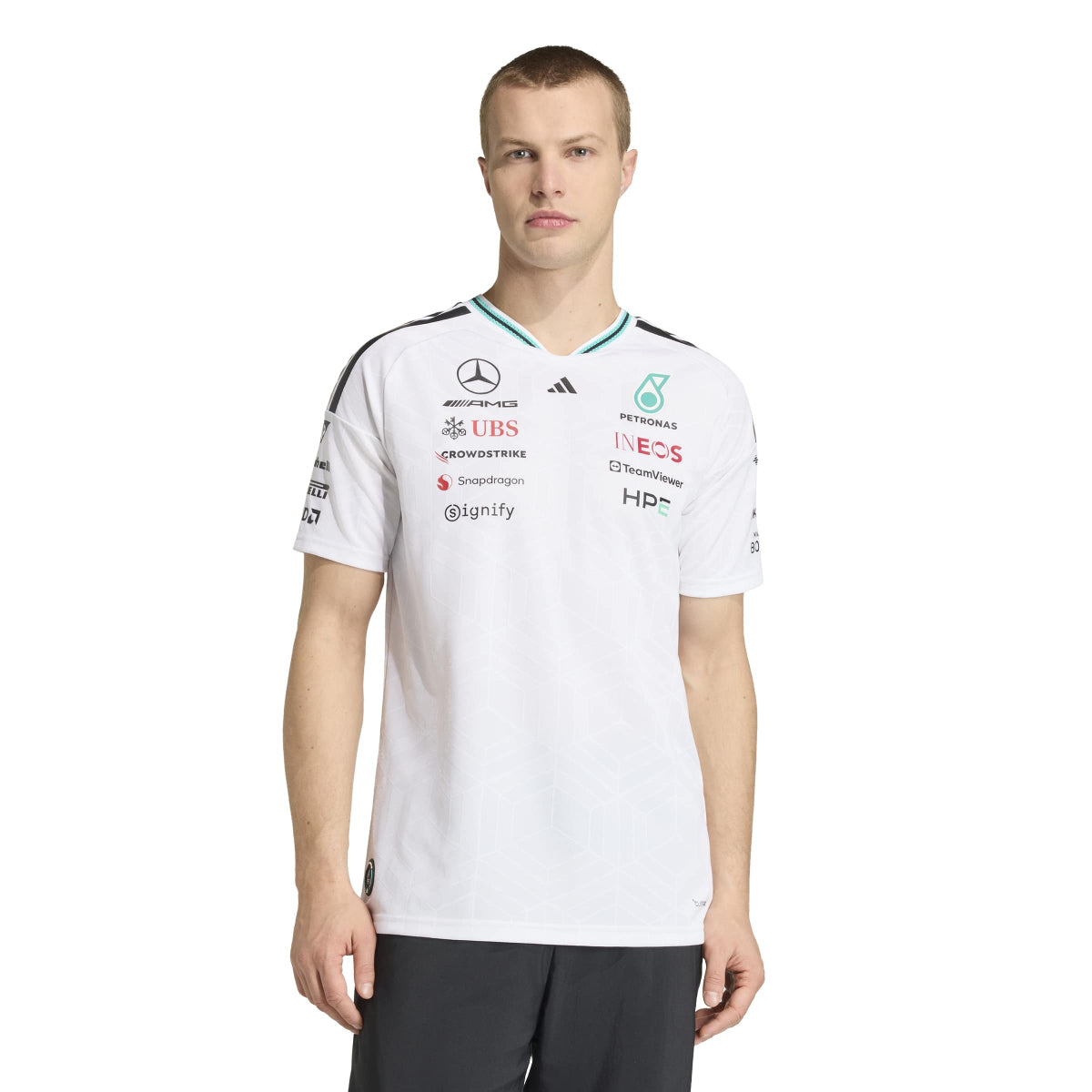 + Mercedes AMG Petronas F1 Team Driver Jersey Authentic 'White'