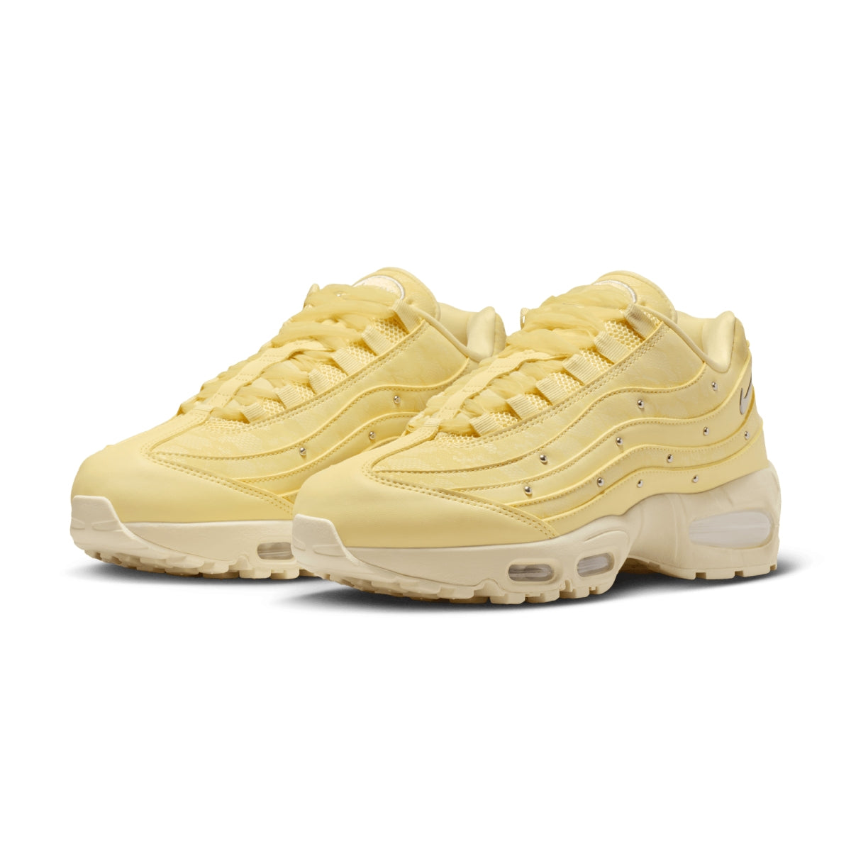 Wmns Air Max 95 Big Bubble 'Soft Yellow Silver Stub'