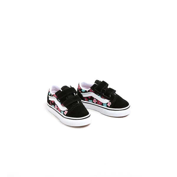 Toddlers Old Skool Hook & Loop 'Flower Glitter'