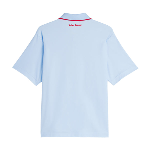 + Wales Bonner Polo Tee 'Glow Blue'