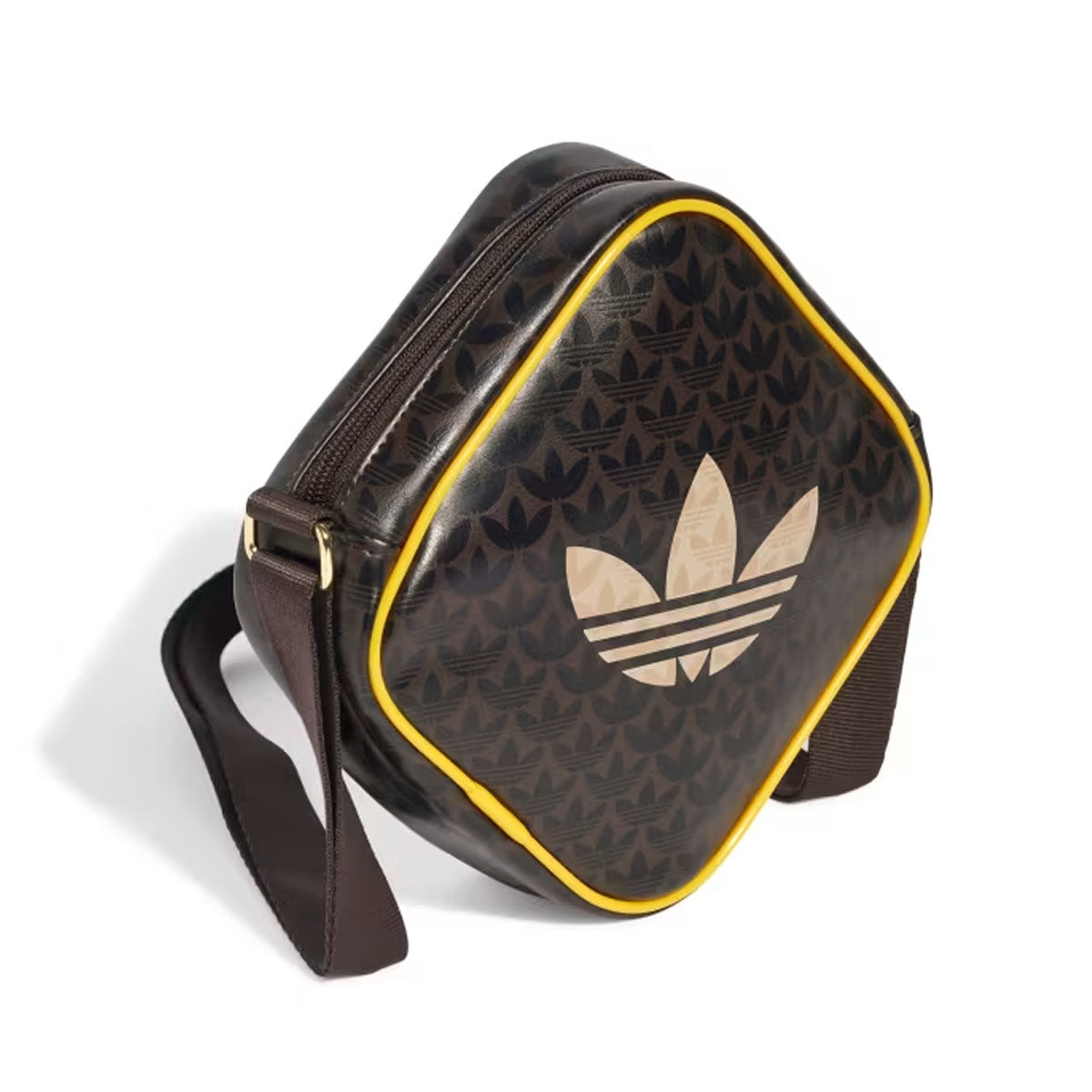 adidas Originals Monogram Diamond Shaped Bag 'Dark Brown