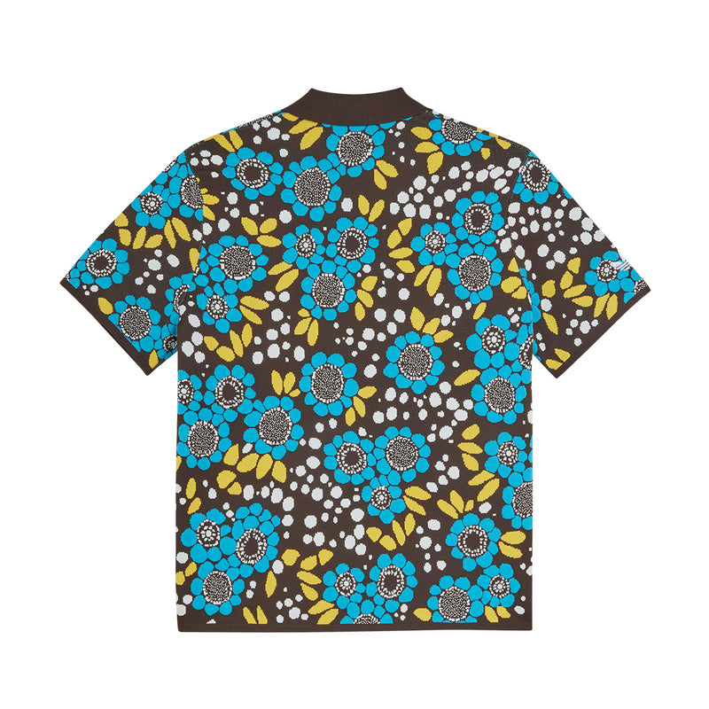 + Wales Bonner Knit Floral Polo Tee 'Multi'