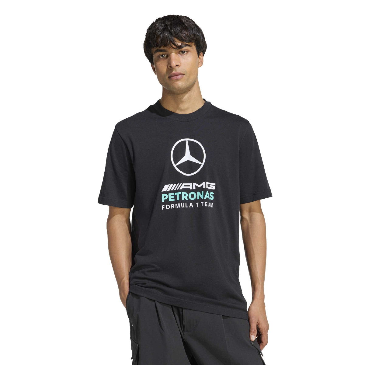 + Mercedes AMG Petronas F1 Team DNA Graphic Tee 'Black Semi Mint Rush'