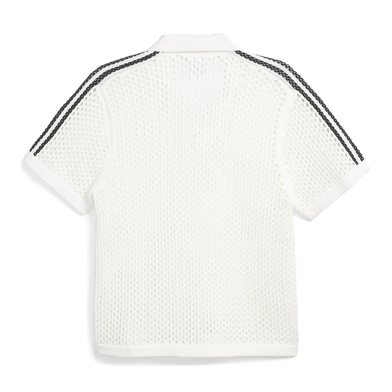 + CLOT Crochet Polo Shirt 'White'