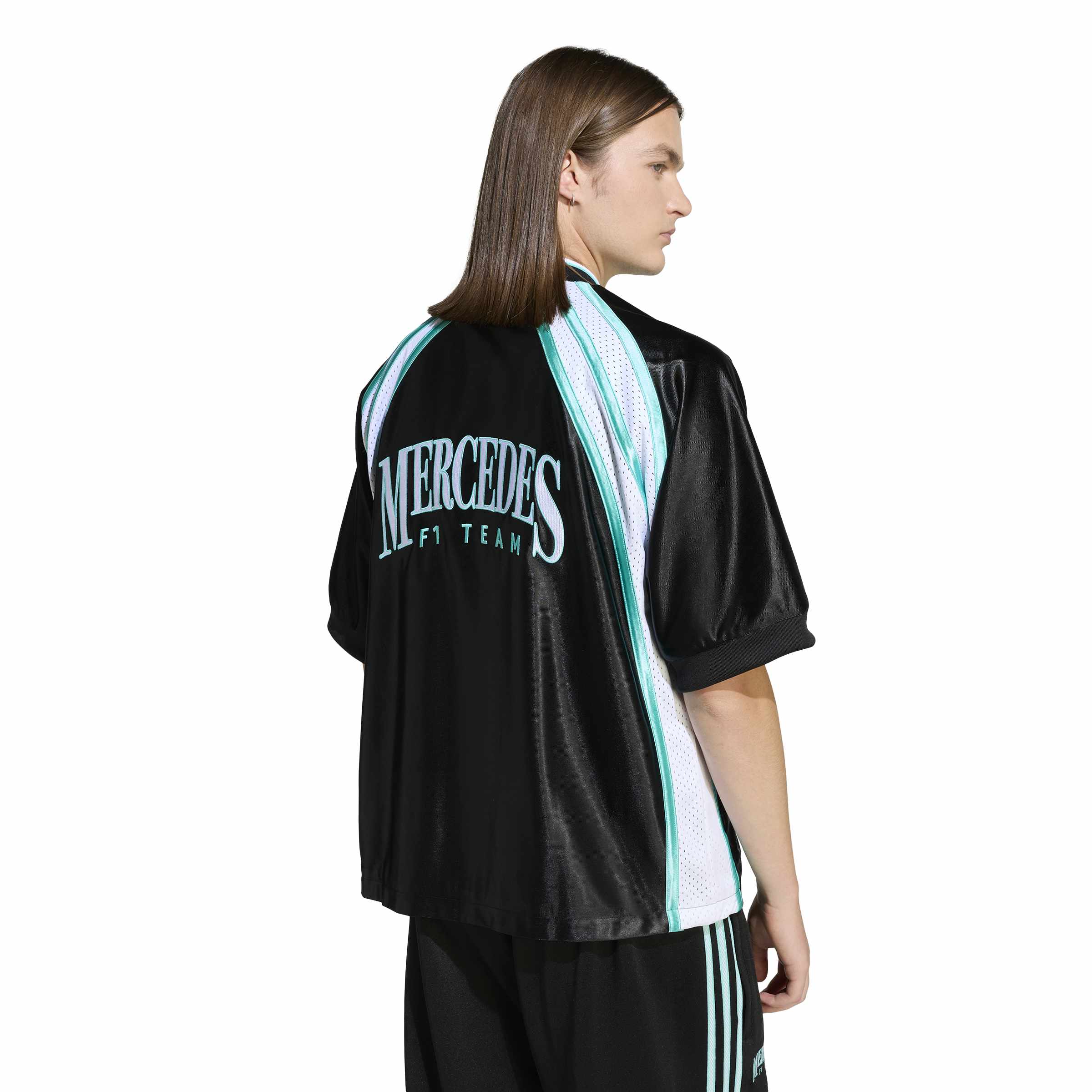 + Mercedes AMG Petronas F1 Las Vegas Baseball Shirt 'Black'