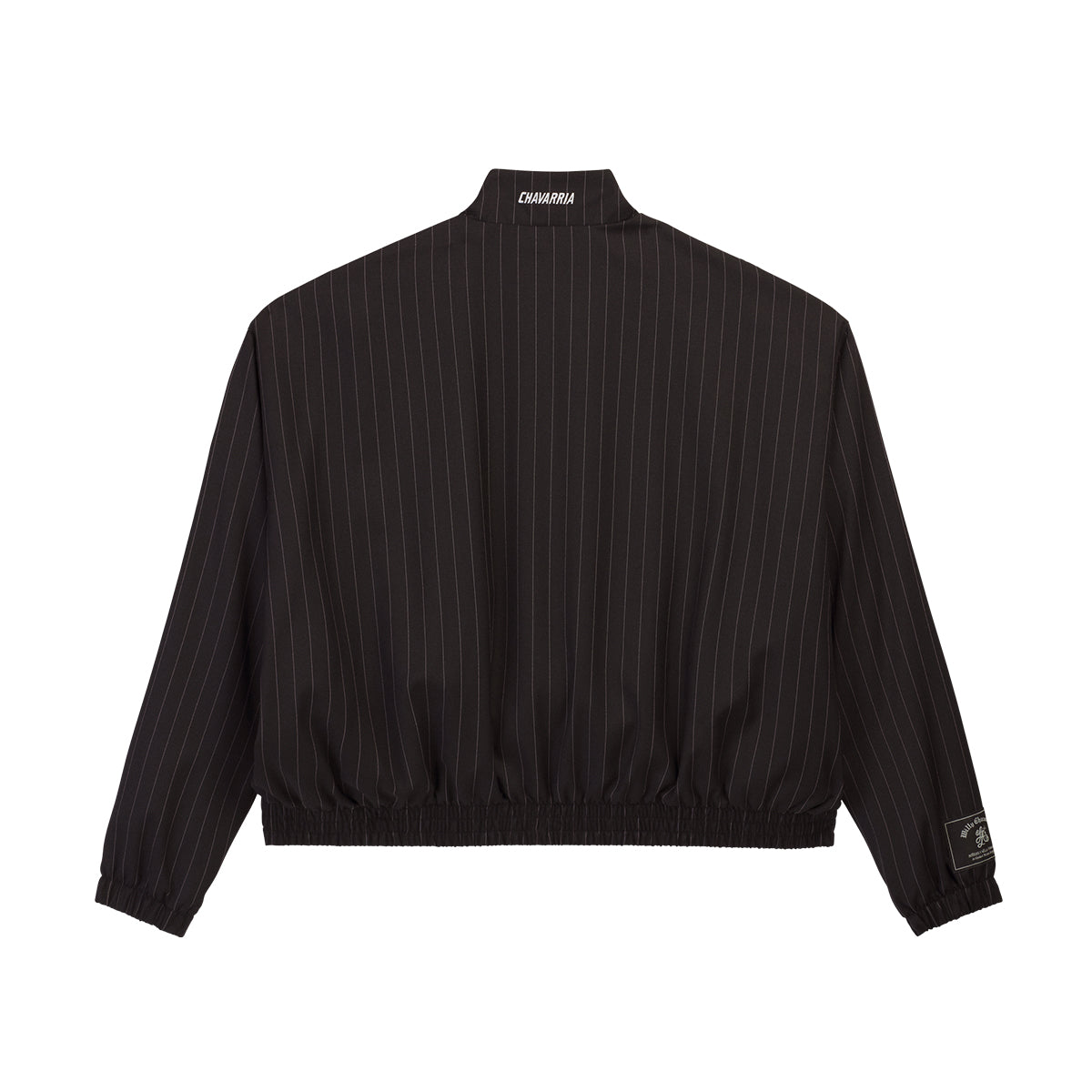 + Willy Chavarria Pinstripe Track Jacket 'Black'