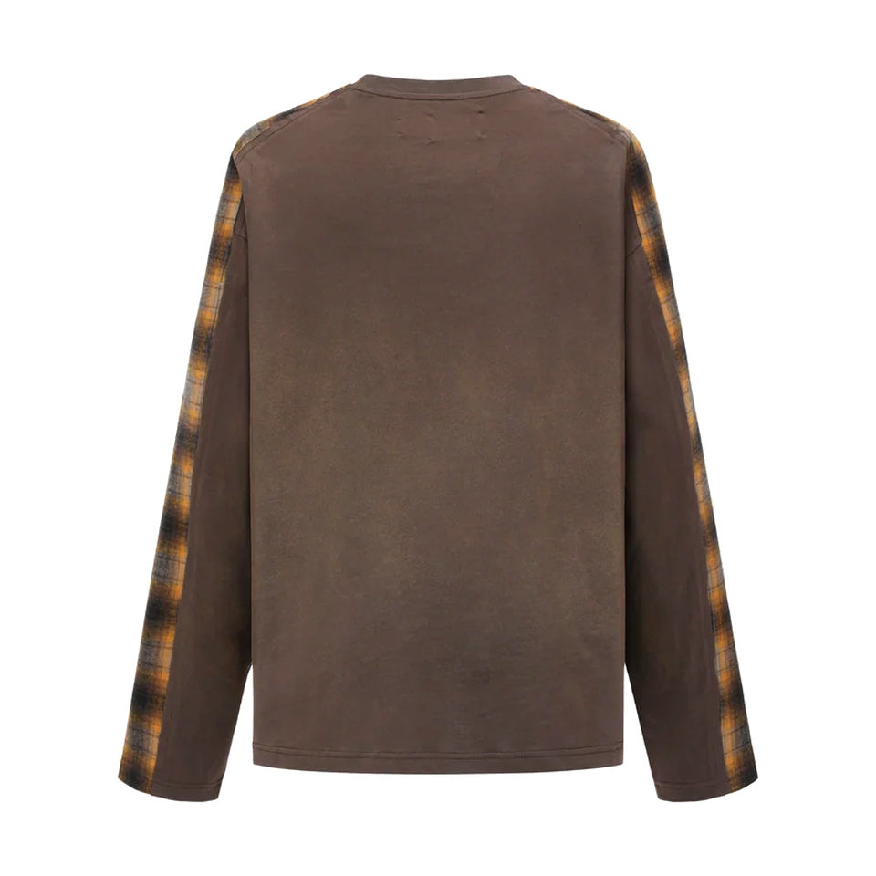 Gradient Patchwork L/S Tee 'Brown'