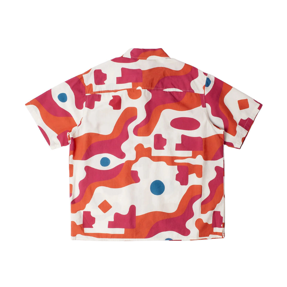 Abstract Mountain Short Sleeve Shirt 'Red'