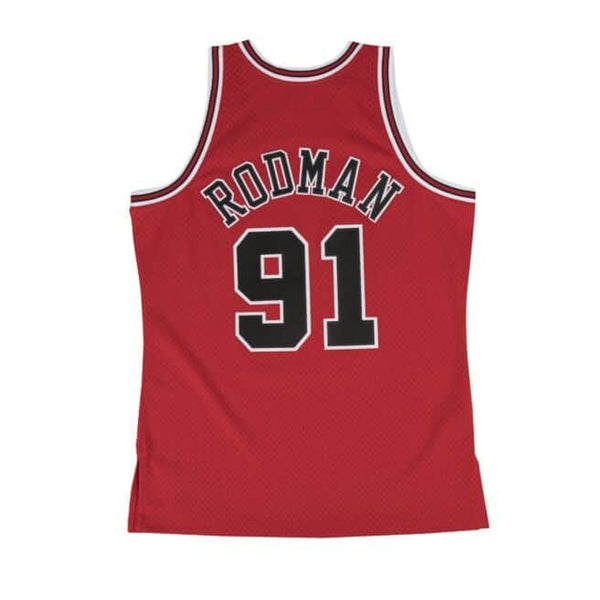 NBA Swingman Jersey Chicago Bulls Road Dennis Rodman 1997-98