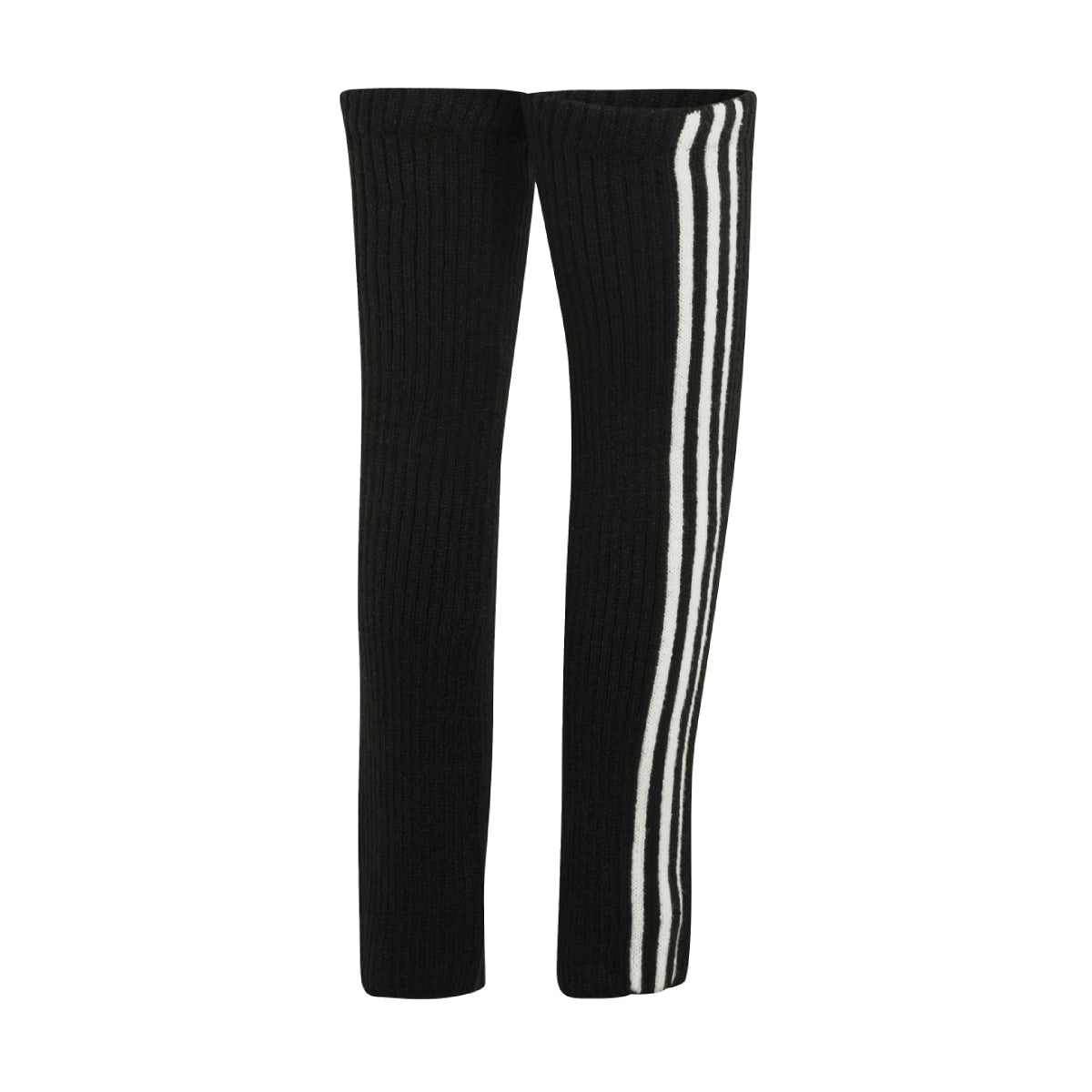 + Jennie High Knee Leg Warmers 'Black White'