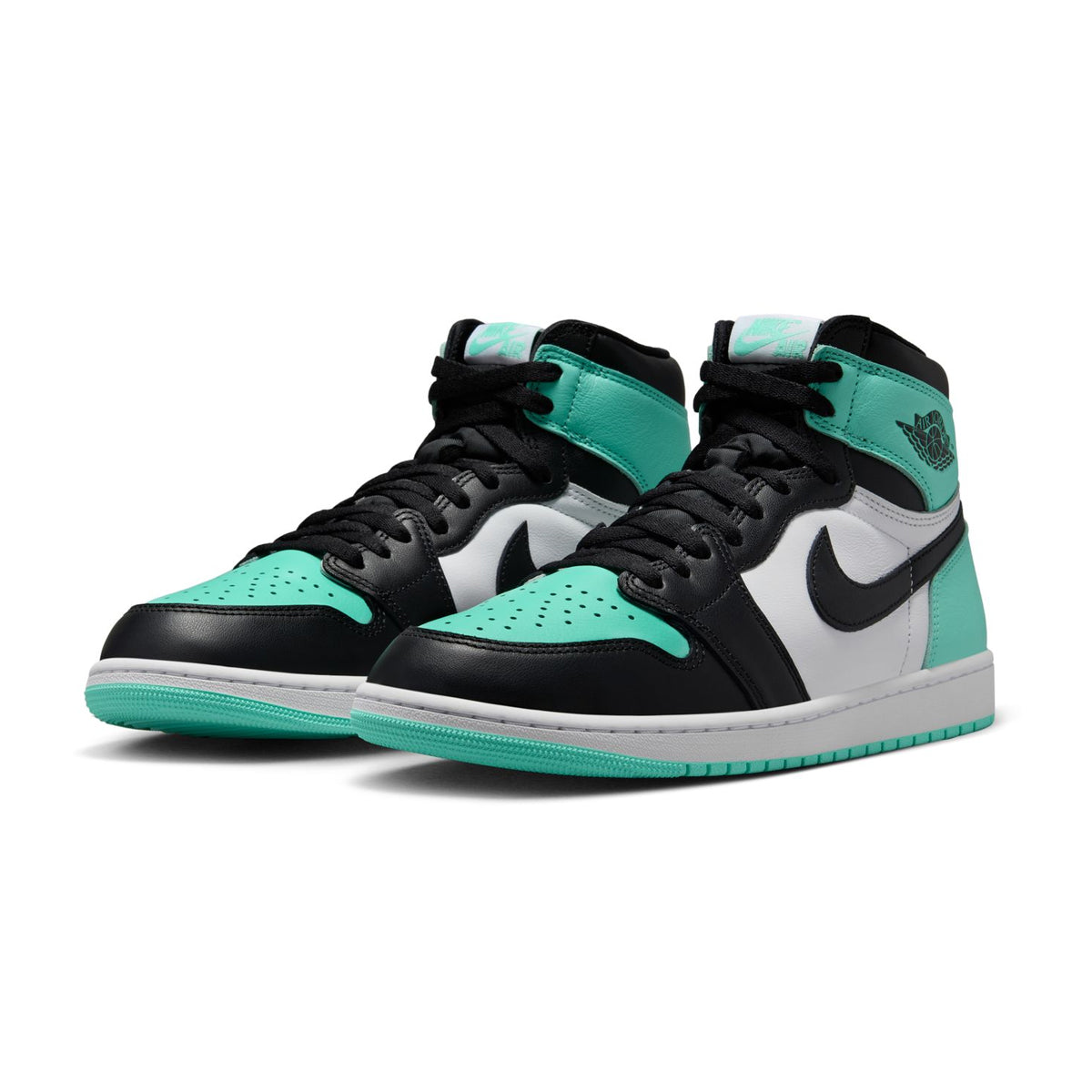 スニーカー NIKE Air Jordan 1 Retro High Premium Black Tan Green [WMNS] Nike WMNS Air Jordan 1 Mid 