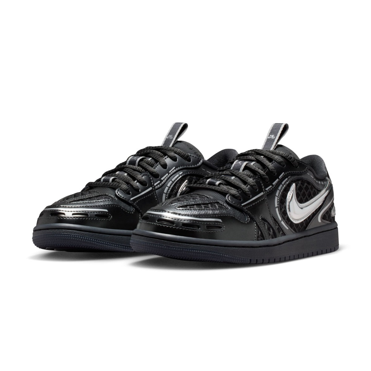 Wmns Air Jordan 1 Low Method of Make V3 'Black Metallic Silver White'