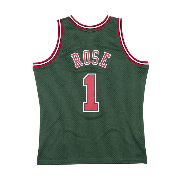 NBA Go-Green Swingman Jersey Chicago Bulls Derrick Rose 2008-09