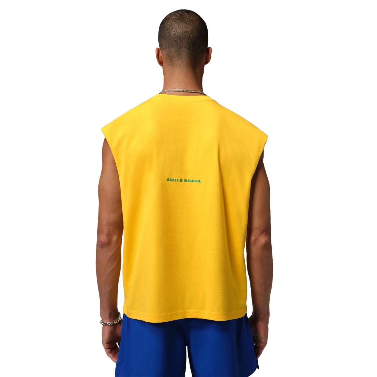 + Brasil Futebol Sleeveless Graphic Tee 'Varsity Maize'