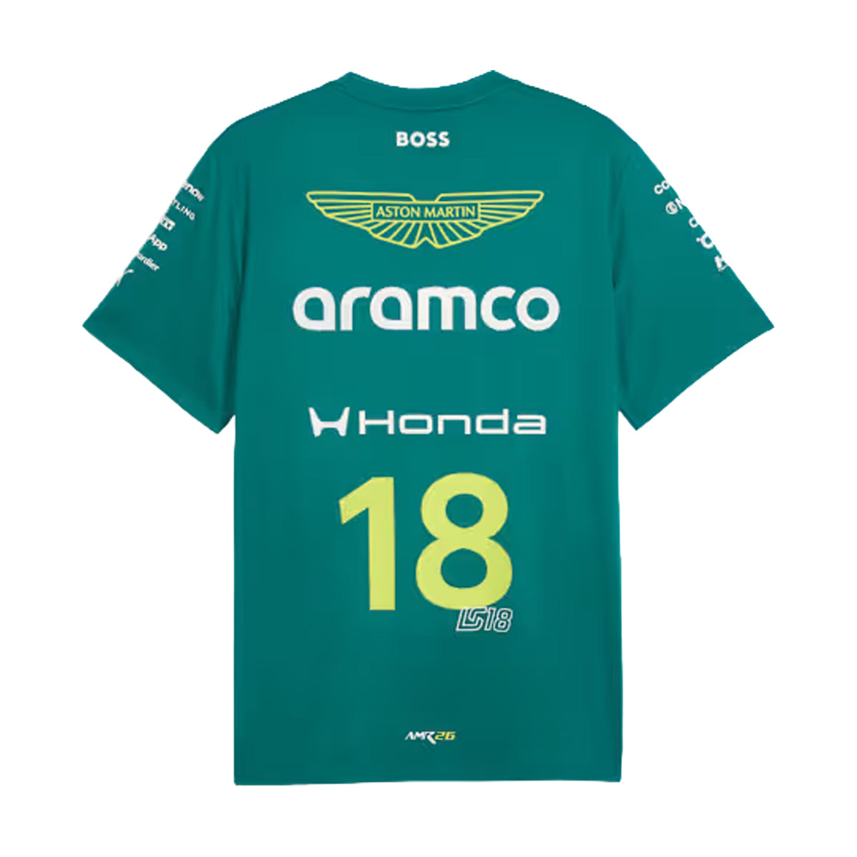 + Aston Martin Aramco F1 Team Replica Stroll Tee 'Green Lux'