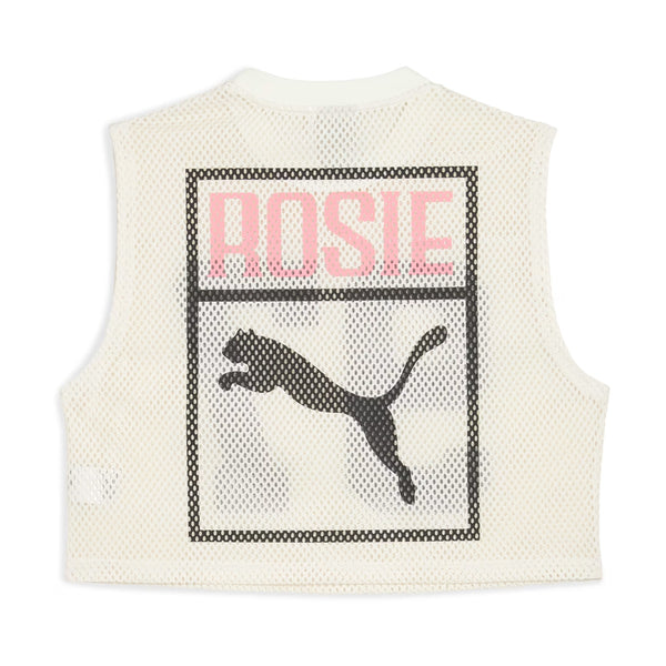 + ROSÉ Wmns Relaxed Mesh Top 'Warm White'