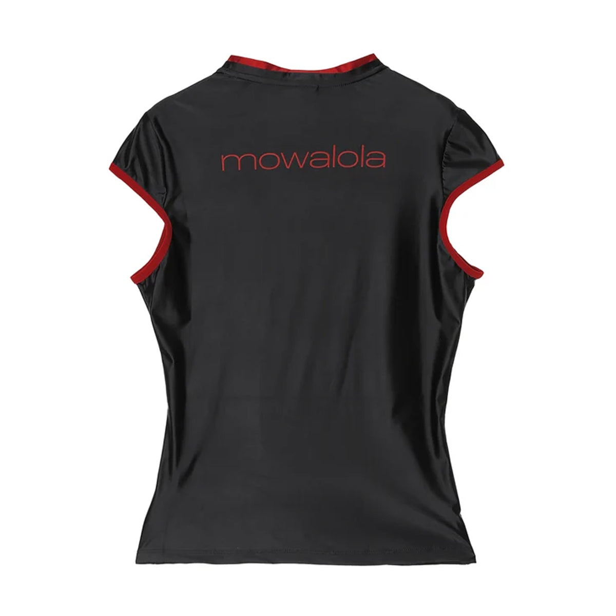 + Mowalola Short-Sleeve Top 'Black Gym Red'