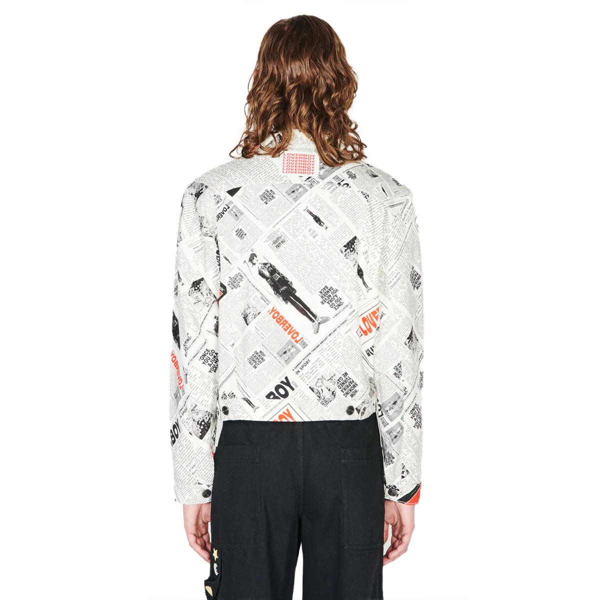 Art Denim Jacket 'RGB Newspaper'