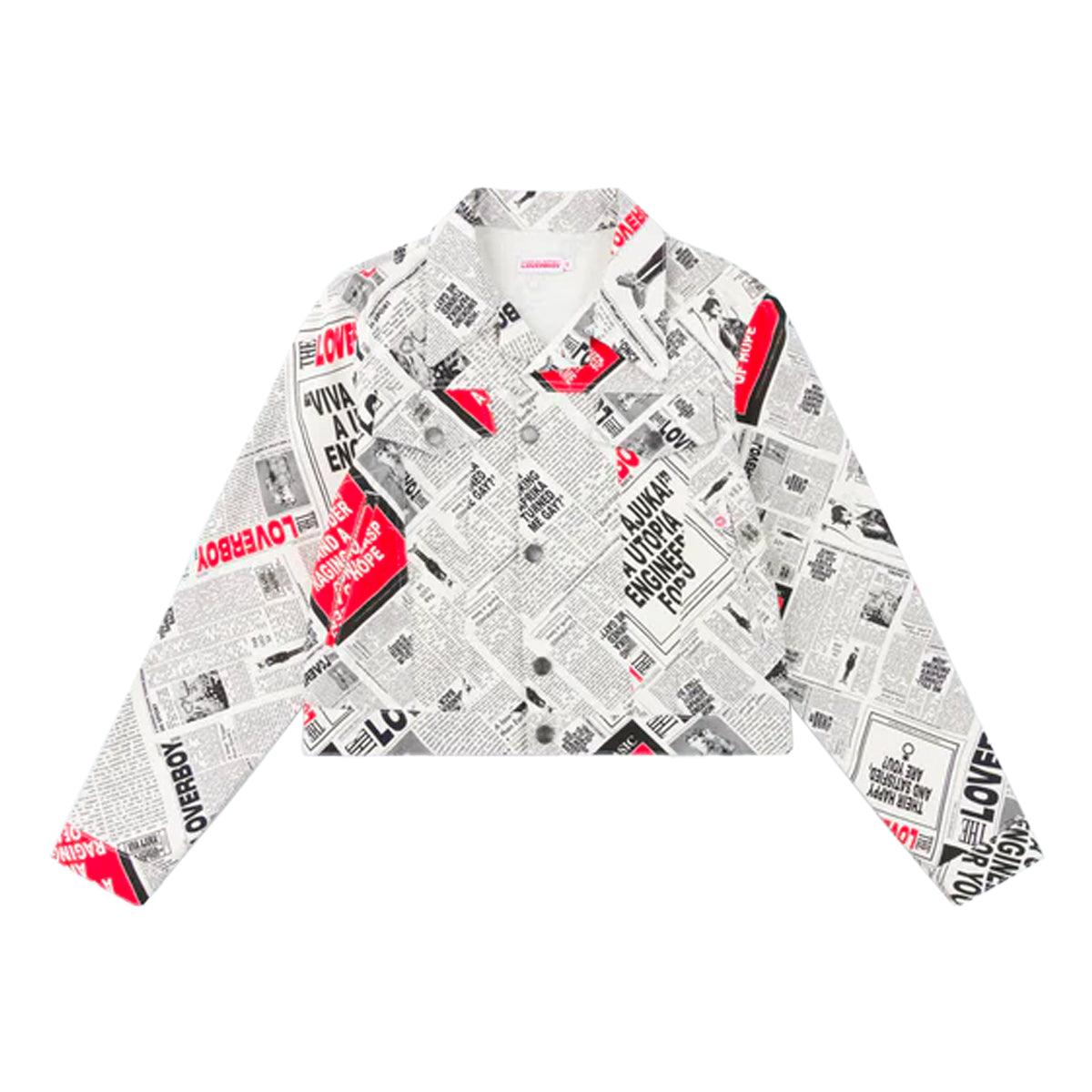 Art Denim Jacket 'RGB Newspaper'