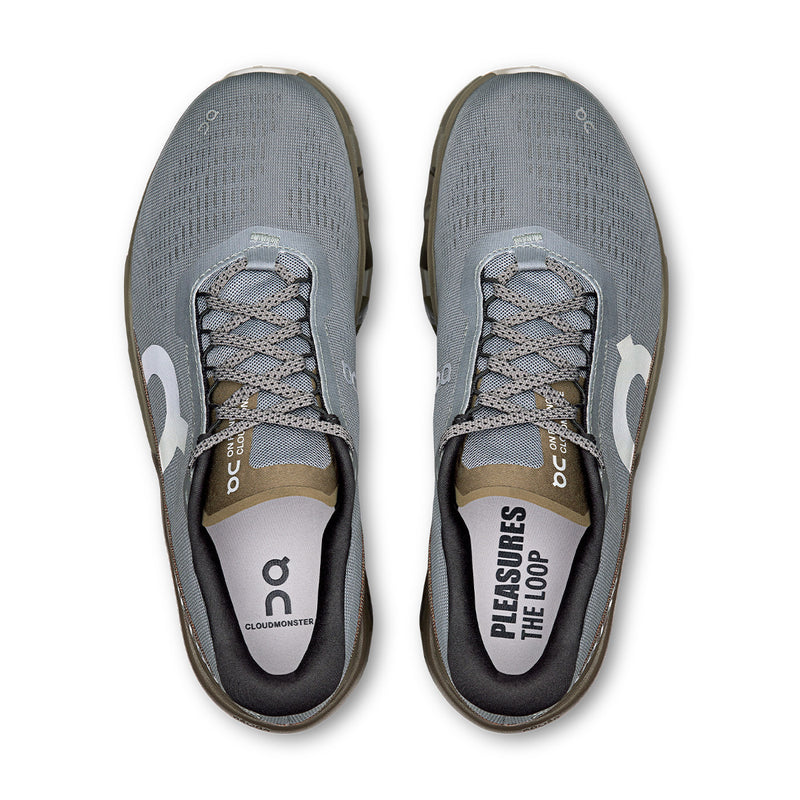 + PLEASURES + The LOOP Running Supply Cloudmonster 2 'Mist Olive'