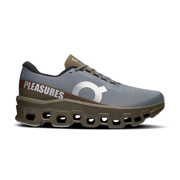 + PLEASURES + The LOOP Running Supply Cloudmonster 2 'Mist Olive'