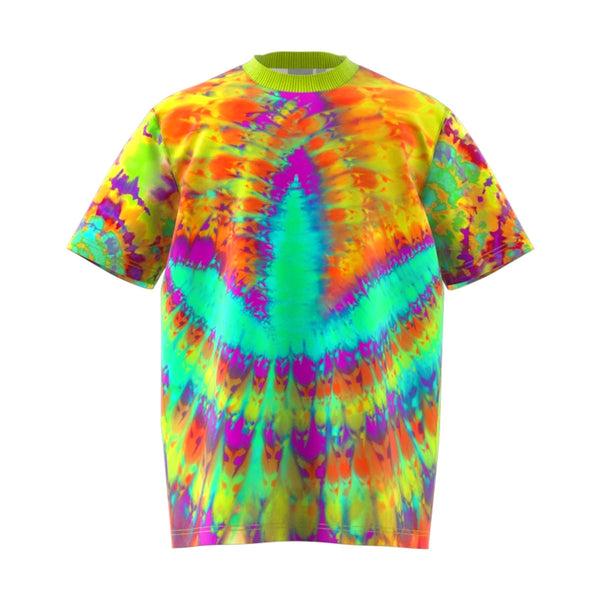 Tie Dyed Short Sleeve Tee 2 'Impact Yellow'