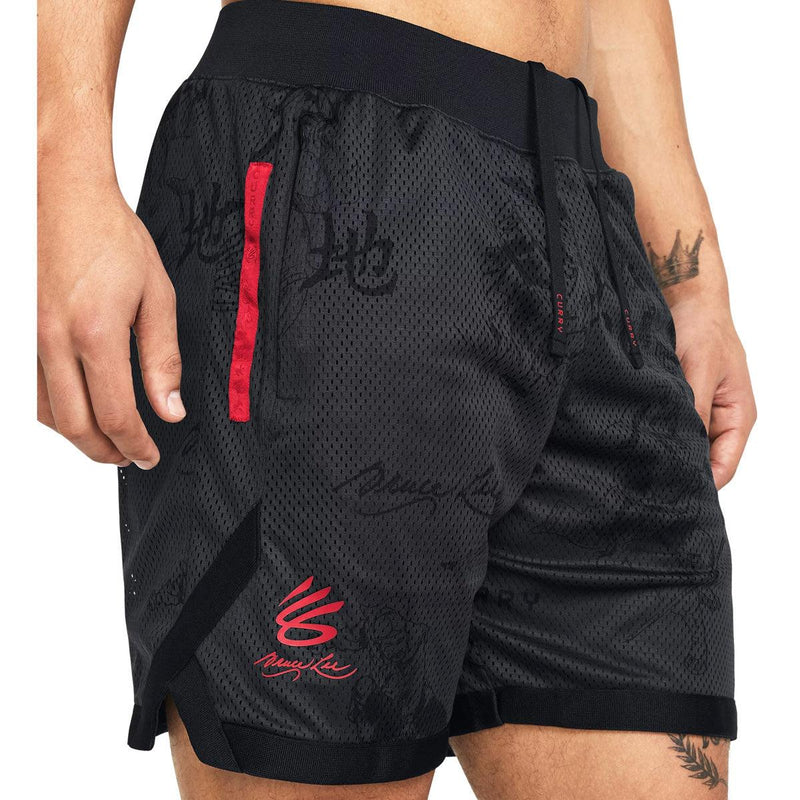 + Bruce Lee Curry Lunar New Year Mesh Shorts 'Fire'