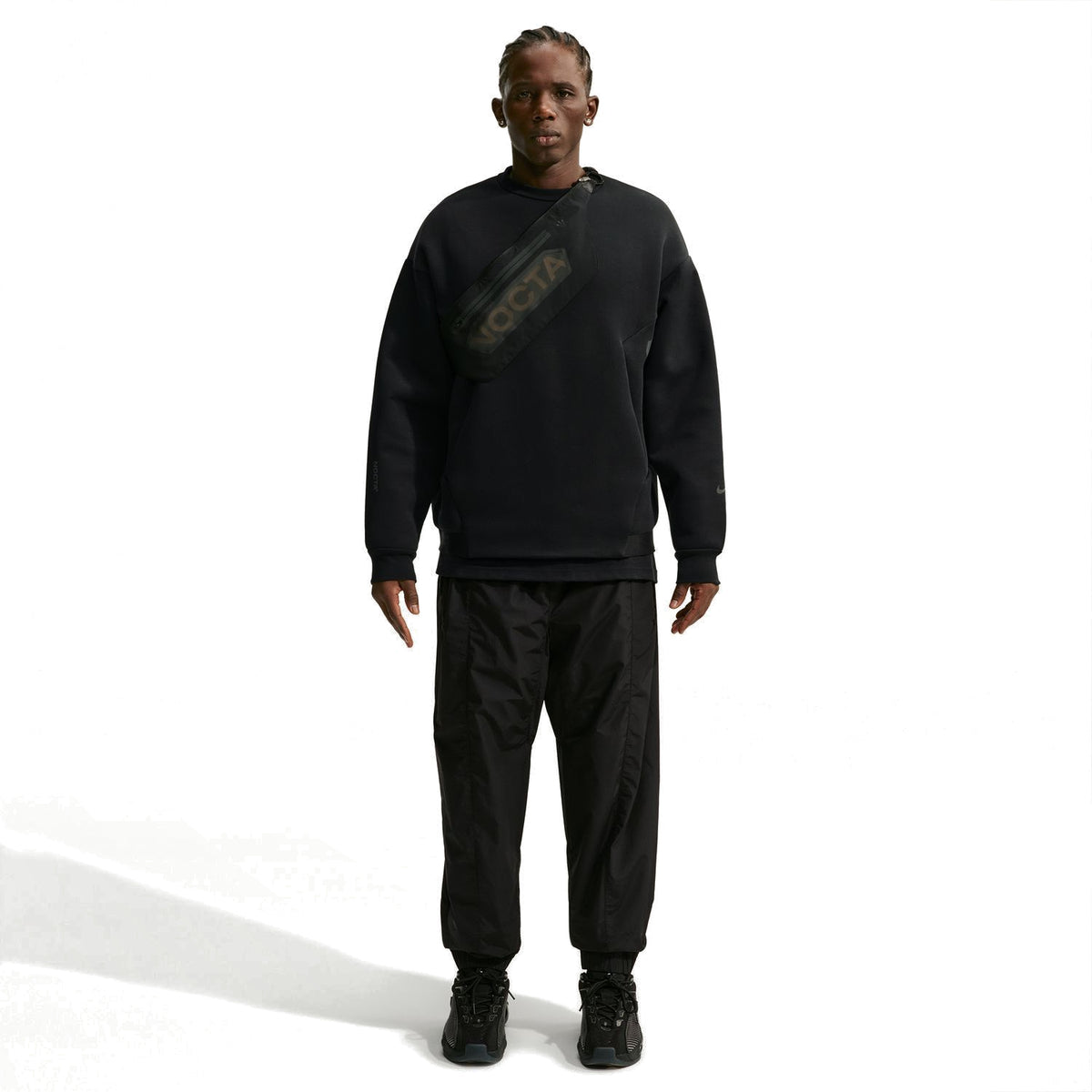 + NOCTA Trapeziud-Cut Crew-Neck Pullover 'Black'