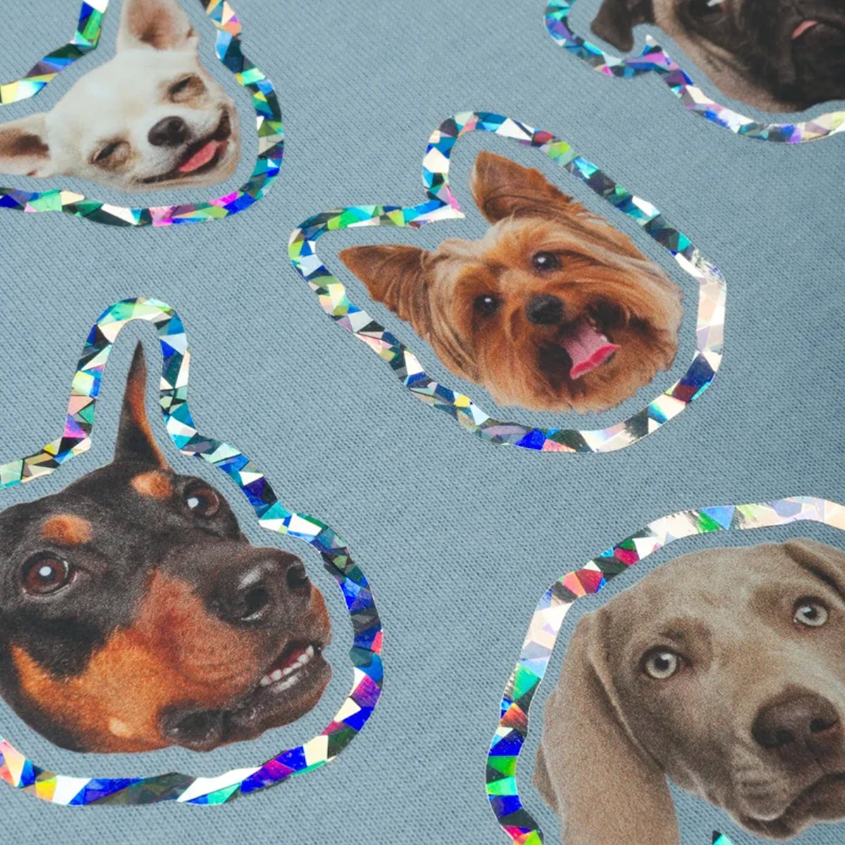 Dogs Tee 'Dusty Blue'