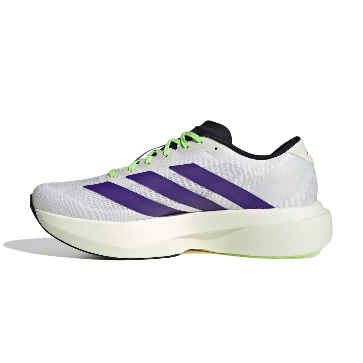 Adizero Evo SL 'White Collegiate Purple Lime Burst'