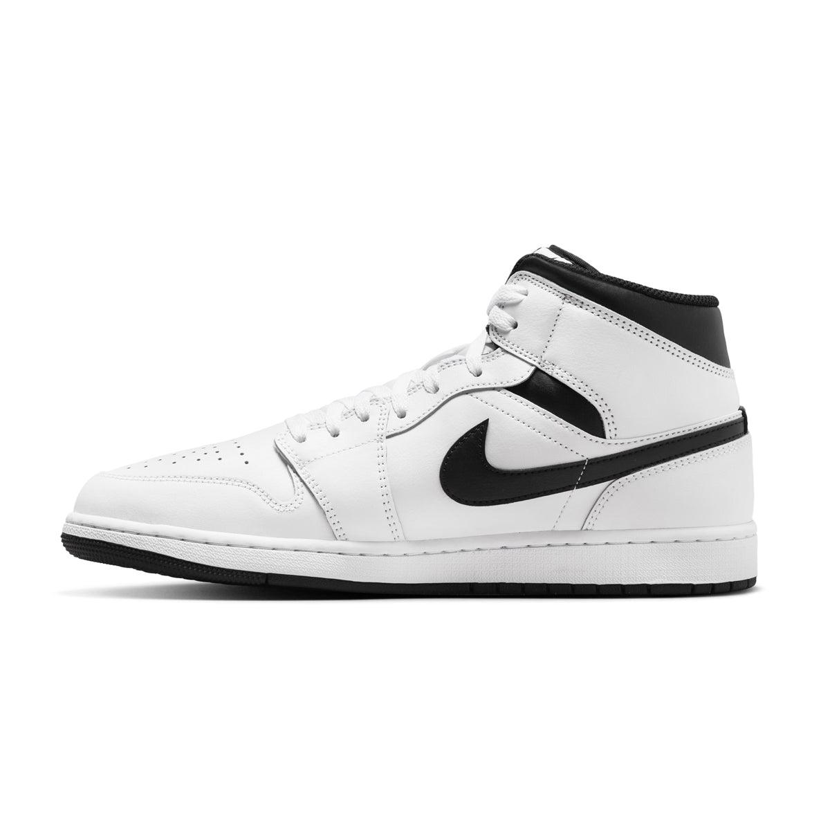 Nike jordan 1 mid white black online