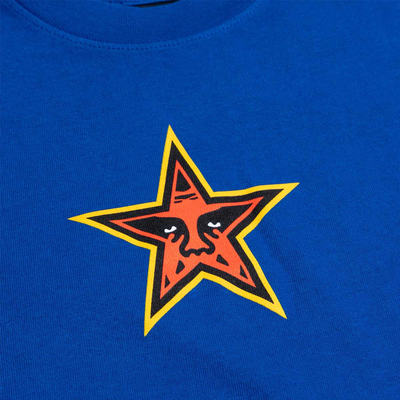 Kids Star Face Tee 'Cobalt Blue'