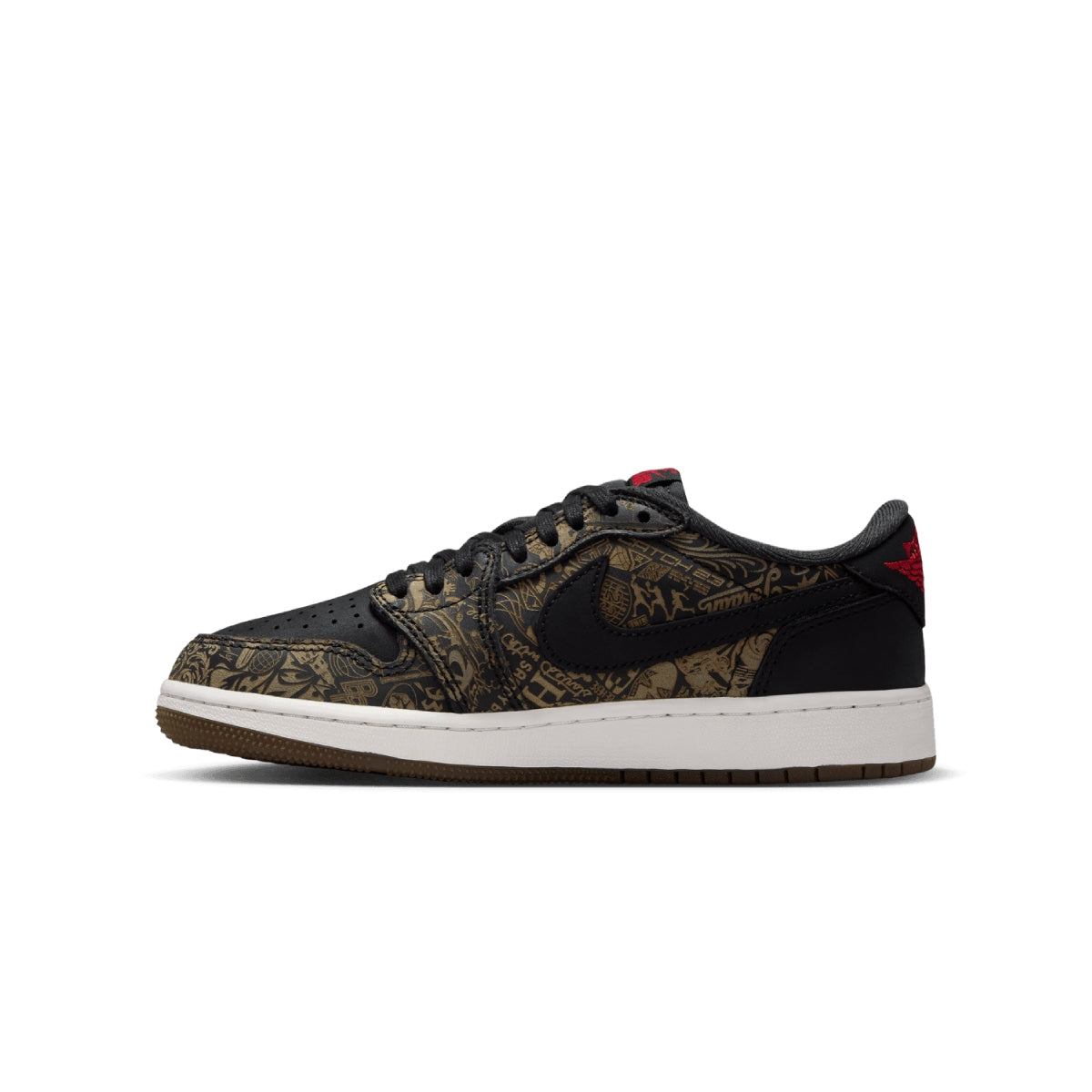 Kids Air Jordan 1 Retro Low OG 'Laser Black'