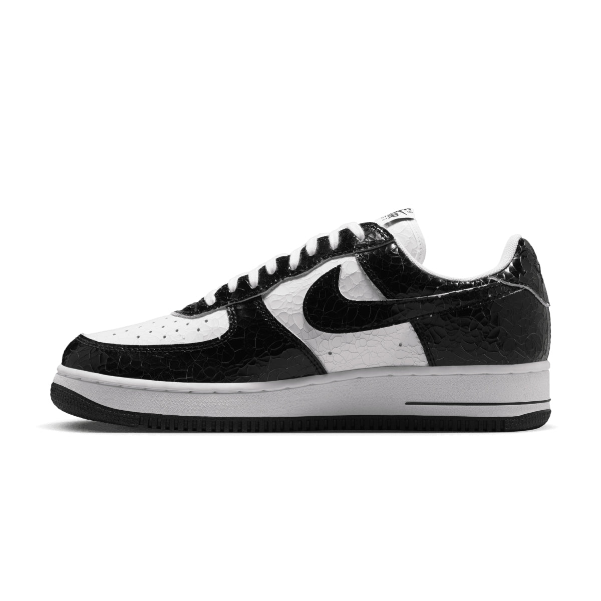 Air Force 1 Cracked Leather 'Black White'