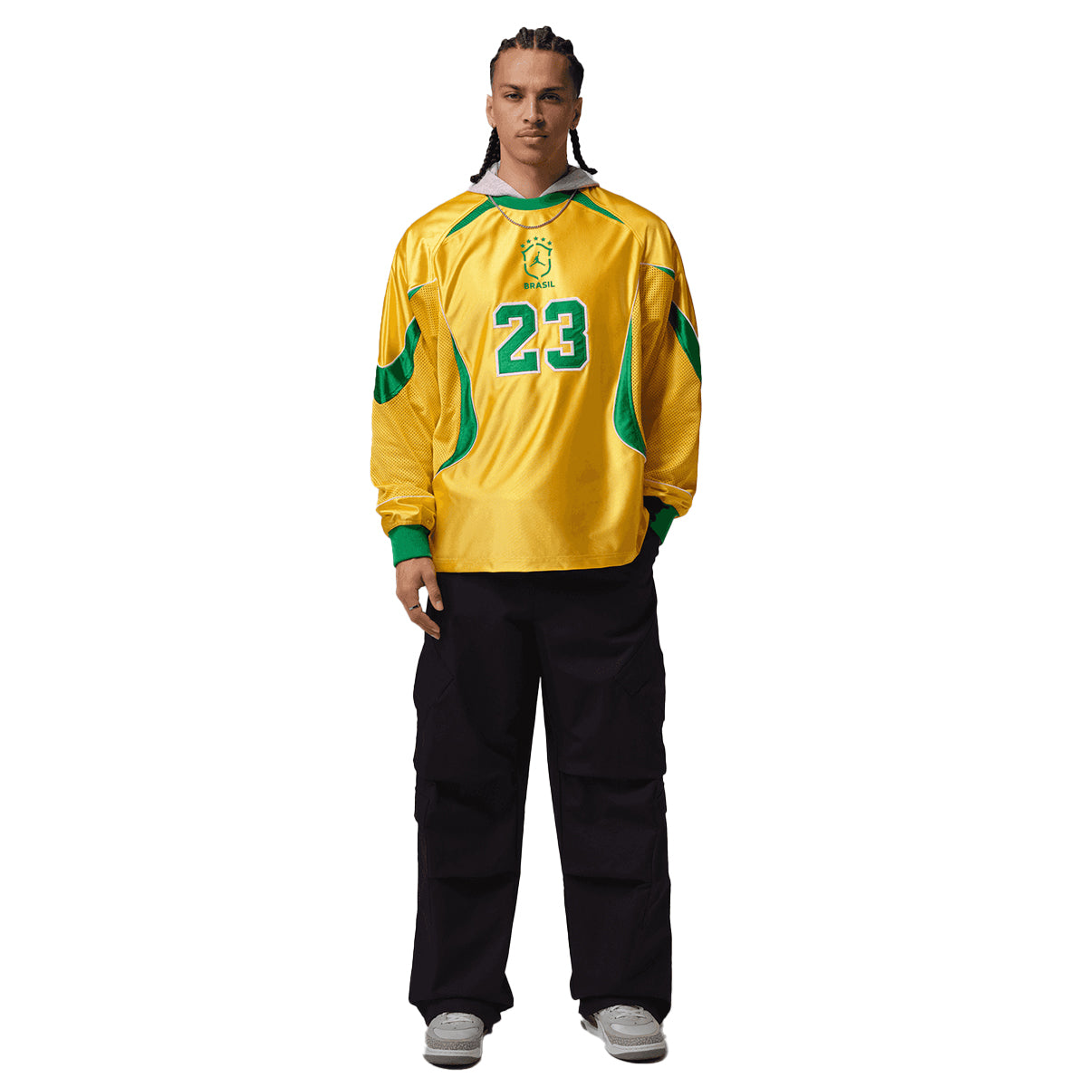 + Brasil Futebol Goalie Top 'Varsity Maize'
