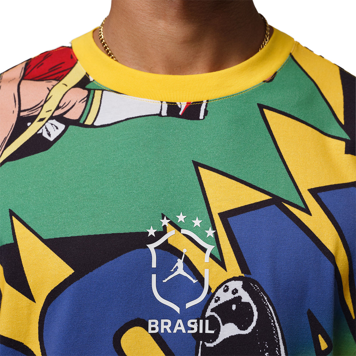 + Brasil Futbol Essentials Boxy Tee 'Varsity Maize'
