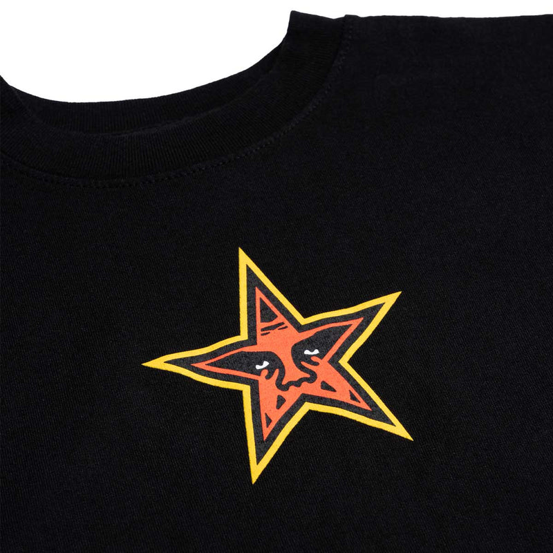 Kids Star Faced Tee 'Black'