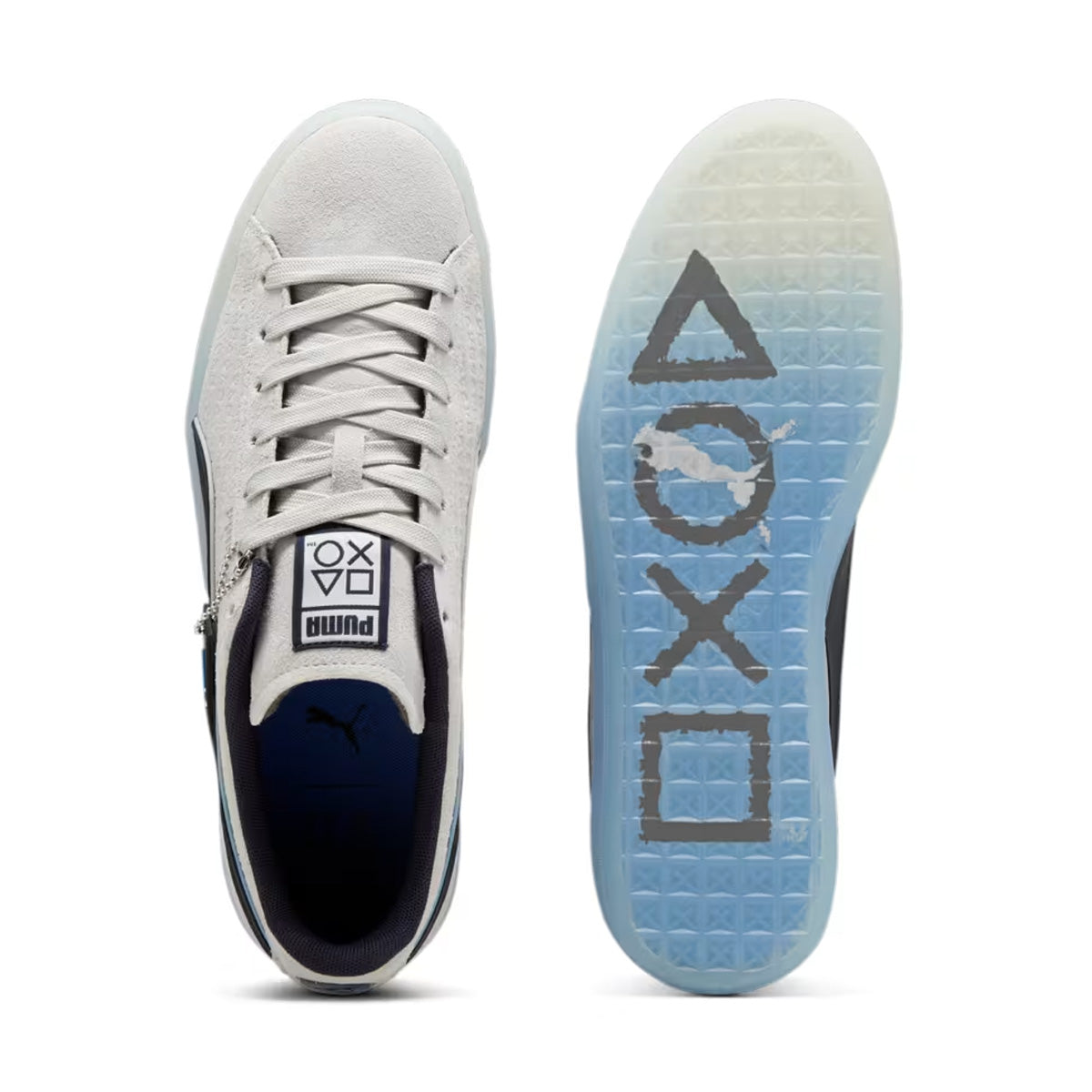 + Playstation Suede 'Glacial Gray New Navy'